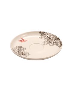 KERASIA Piattino per tazza da caffè color avorio Ø cm 12