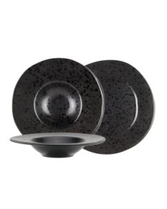 AETNA Collezione di piatti neri con puntini reattivi