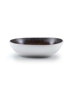 ESTIA Piatto fondo blu reattivo cm 19x17,5 h cm 5