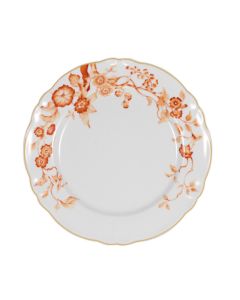 FLORENTIUS Piatto piano bianco e arancione Ø cm 26,5