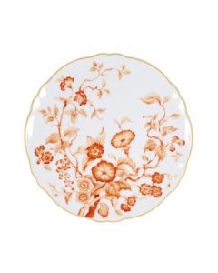 FLORENTIUS Piatto frutta bianco e arancione Ø cm 20,5