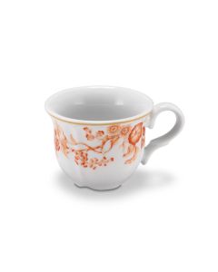 FLORENTIUS Tazza Caffè bianco e arancione 10 cl