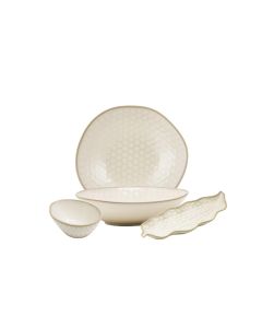 KYPSELI Collezione di piatti beige