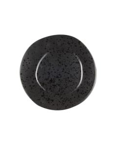 LE COQ PORCELAINE Aetna Piatto piano nero con puntini reattivi Ø cm 27,5