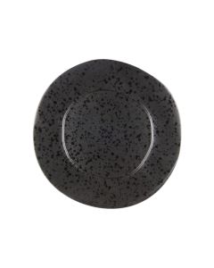 LE COQ PORCELAINE Aetna Piatto segnaposto nero con puntini reattivi Ø cm 31,5