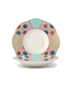 LE COQ PORCELAINE Anemone Piatto fondo con decoro Eutenea Ø cm 21