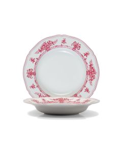 LE COQ PORCELAINE Anthiros Piatto fondo porpora Ø cm 23,5