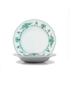 LE COQ PORCELAINE Anthiros Piatto fondo verde Ø cm 23,5