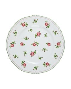 LE COQ PORCELAINE Anthiros Piatto rotondo bianco con filo verde Ø cm 32