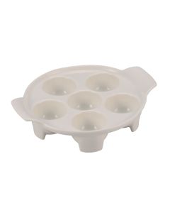 CASSIOPEA Piatto lumache avorio cm 15x18,5