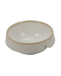 DEIMOS Coppa rotonda alta beige reattivo Ø cm 19,5 h cm 8