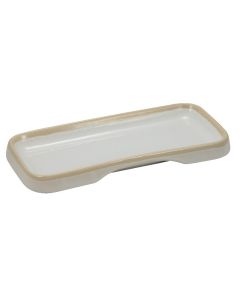 DEIMOS Vassoio rettangolare beige reattivo 25x12,5 h cm 2,5