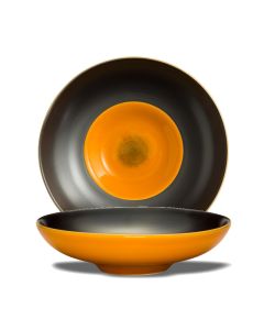 LE COQ PORCELAINE Ekate Piatto fondo arancione Ø cm 22 h cm 5,5