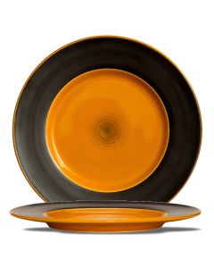 LE COQ PORCELAINE Ekate Piatto rotondo arancione Ø cm 33,5