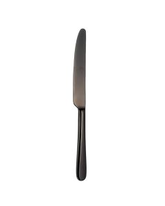 ERACLEA Coltello tavola in acciaio inox finitura pvd nera 23 cm