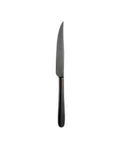 ERACLEA Coltello bistecca in acciaio inox finitura pvd nera 23 cm