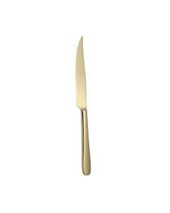 ERACLEA Coltello bistecca in acciaio inox finitura pvd oro 23 cm