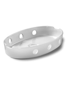 LE COQ PORCELAINE Estia Fornello bianco cm 25x15 h cm 5