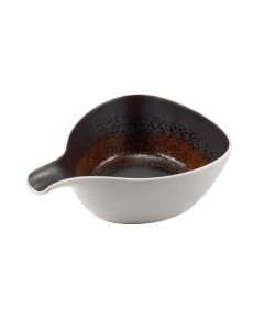 ESTIA Coppa con manico color ruggine cm 21x15 h cm 7,5