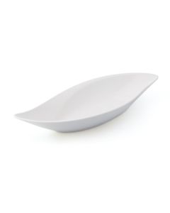 LE COQ PORCELAINE Febe Coppa foglia color avorio cm 36x15 h cm 6