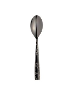 KIRA Cucchiaio frutta acciaio inox 18/10 finitura pvd nera 18 cm