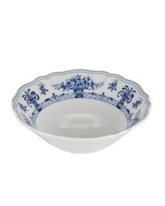 NEOS ANTHIROS Coppa rotonda bianca e blu Ø 15 h 4,5 cm