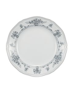 NEOS ANTHIROS Piatto piano bianco e grigio Ø cm 26,5