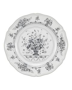 NEOS ANTHIROS Piatto rotondo bianco e grigio Ø cm 32