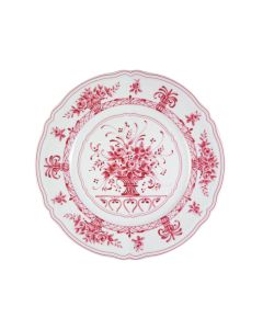 NEOS ANTHIROS Piatto rotondo bianco e porpora Ø cm 32