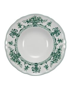 NEOS ANTHIROS Pastabowl bianco e verde Ø 26,5 h 5,5 cm