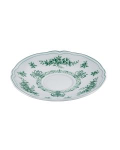 NEOS ANTHIROS Piattino per tazza da tè bianco e verde Ø cm 15