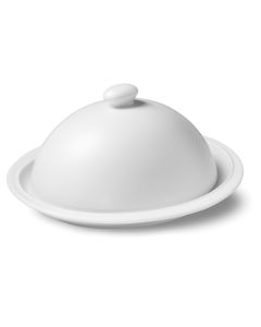 LE COQ PORCELAINE Parthenon Piatto con cupola bianco matt Ø cm 16,5 h cm 9