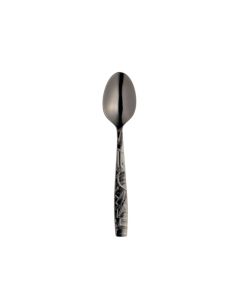 RAVIGNON Cucchiaino moka acciaio inox 18/10 finitura pvd nera 12,5 cm