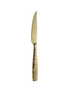RAVIGNON Coltello bistecca acciaio inox finitura pvd oro 23 cm