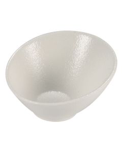 RUPIS Coppetta obliqua bianca Ø7,5 h 4,5 cm