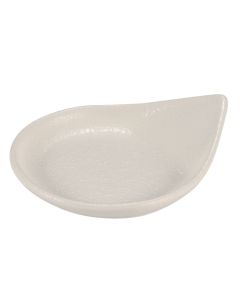 RUPIS Piattino goccia finger food bianco 8x9,5 h 2,5 cm