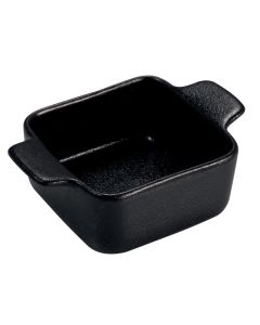 RUPIS Mini casseruola quadrata finger food nera 7x10,5 h 4 cm