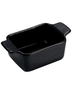 RUPIS Mini casseruola rettangolare finger food nera 5x10 h 4 cm