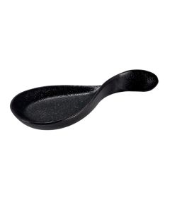 RUPIS Piattino lacrima finger food nero 10x4 h 1,5 cm