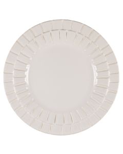 SEGMENTO Piatto pane color crema crackle Ø 15 h 2 cm 