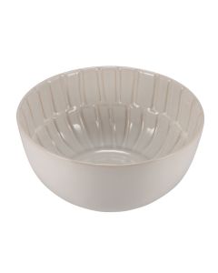 SEGMENTO Coppa rotonda color crema crackle Ø 28 h 6,5 cm