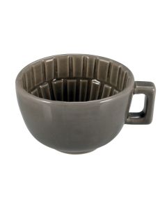 SEGMENTO Tazza caffè grigio crackle 10 cl