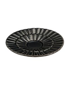 SEGMENTO Piattino per tazza caffè grigio crackle Ø 12 cm