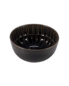 SEGMENTO Coppetta rotonda alta grigia crackle Ø 15 h 7 cm 