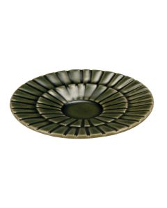SEGMENTO Piattino per tazza caffè verde crackle Ø 12 cm
