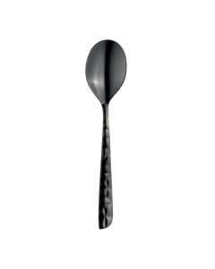 SYBARIS Cucchiaio frutta in acciaio inox 18/10 finitura pvd nera 18 cm