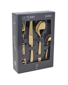 SYBARIS Servizio posate pvd oro 24 pezzi