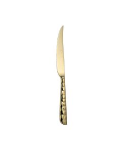 SYBARIS Coltello bistecca in acciaio inox finitura pvd oro 23 cm