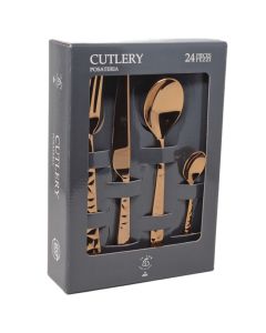 SYBARIS Servizio posate pvd rame 24 pezzi