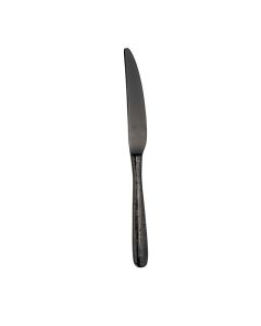 TARAS Coltello tavola in acciaio inox finitura pvd nera 23,5 cm